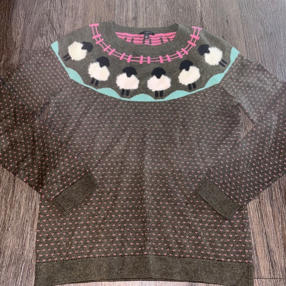 Talbots small petite adorable sheep sweater so soft! - Picture 2 of 10